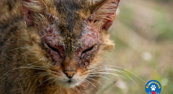 Symptômes la dermite miliaire chez le chat