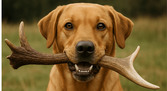 bois de cerf chien
