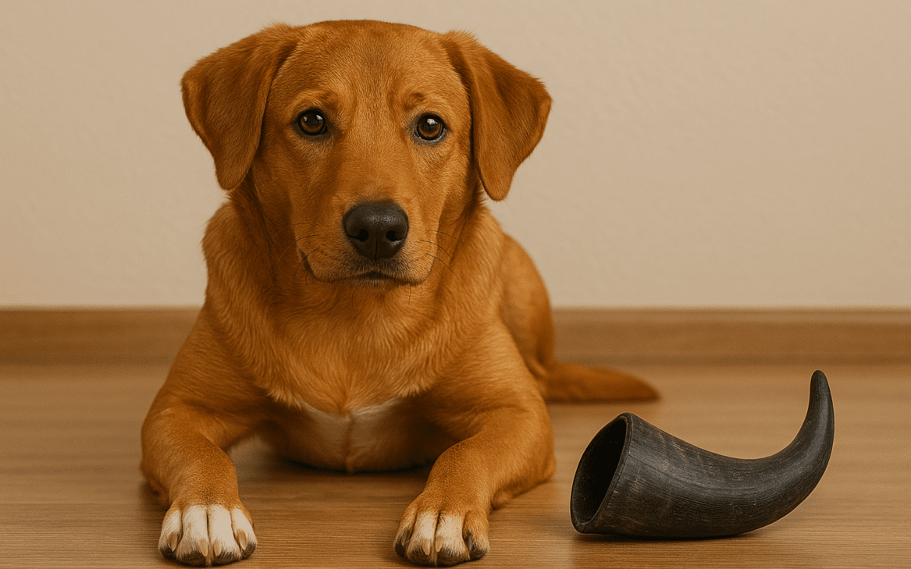 corne de buffle chien