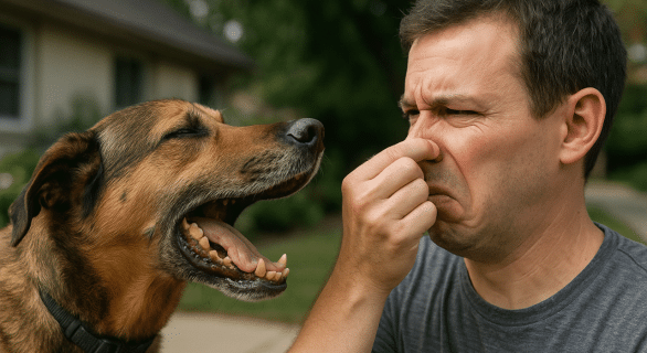 chien et mauvaise haleine