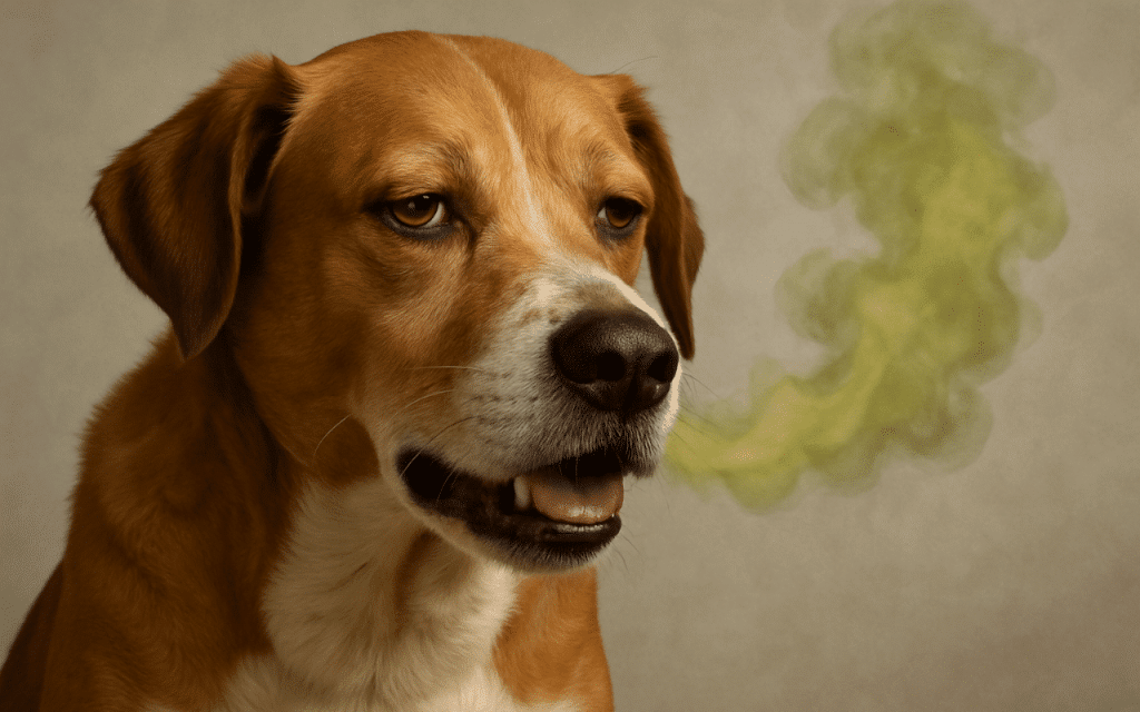chien haleine