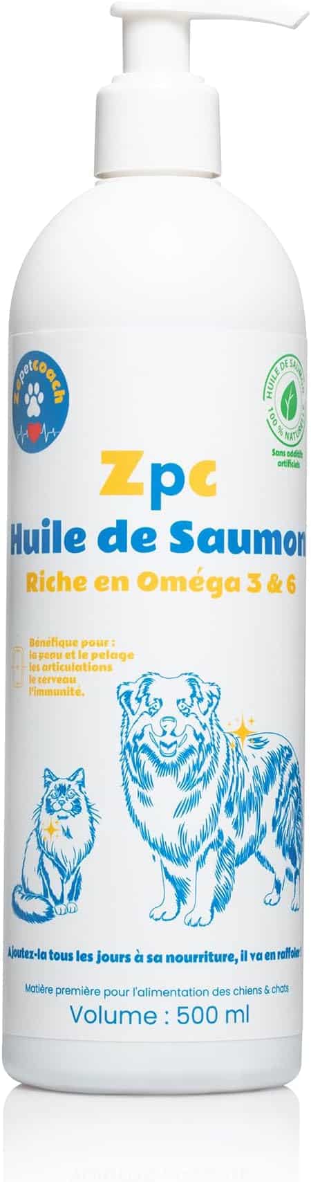 huile de saumon naturelle Zepetcoach