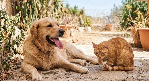 Chiens chat stress et anxiété en été et en vacances