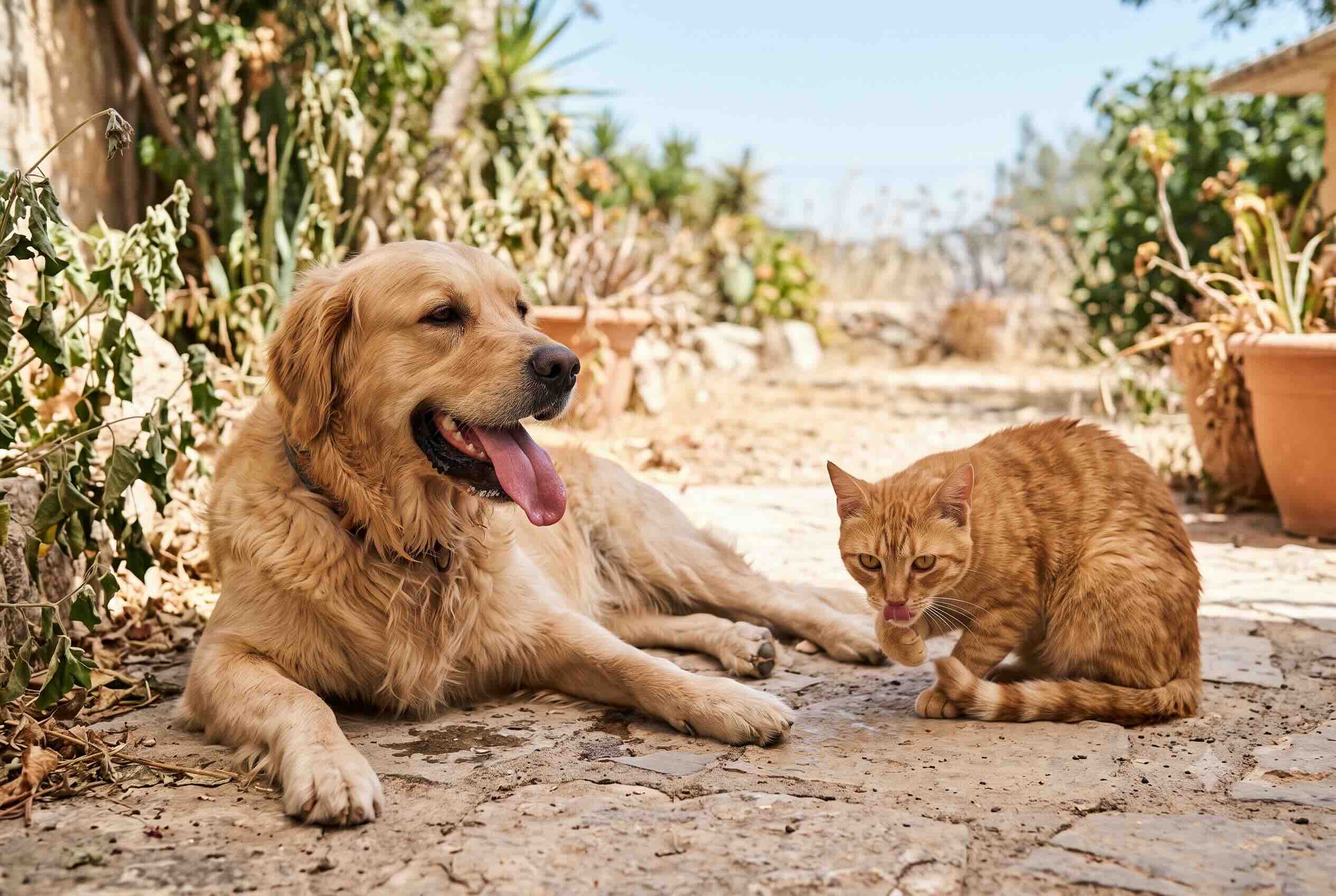 Chiens chat stress et anxiété en été et en vacances