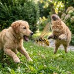 chien chat le risque d'avaler un insecte